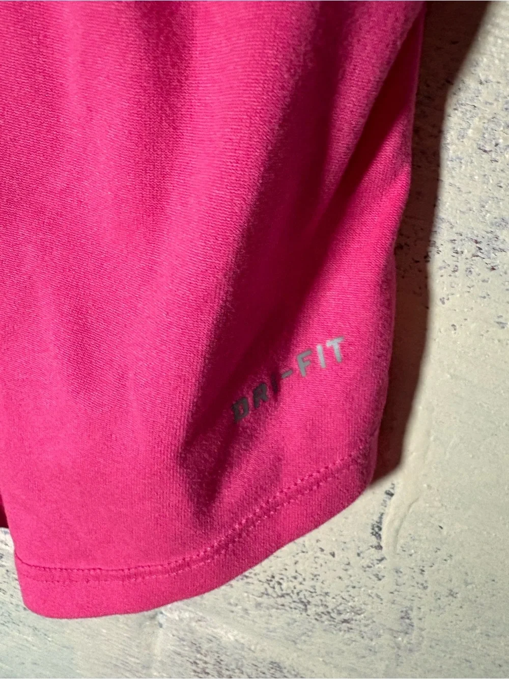 Nike Dri-Fit Pink Vented Racerback Activewear Curved Hem Tank Top M